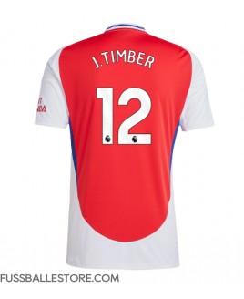 Günstige Arsenal Jurrien Timber #12 Heimtrikot 2024-25 Kurzarm